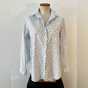GRAYSON The Hero Women’s Cotton Buttondown Shirt Heart Pattern Size 04 (L)